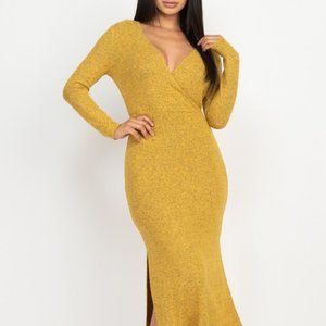 Mustard Heather Everday Dress